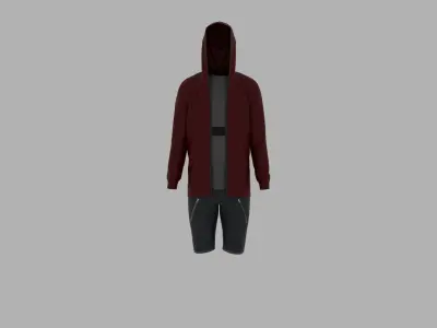 Sport Suit Low-poly 3D model 55