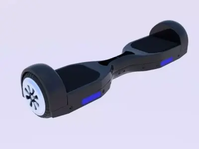  Electric Skateboard  3D model