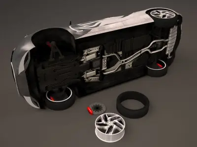 Nissan Friend-ME 2013 Low-poly 3D model