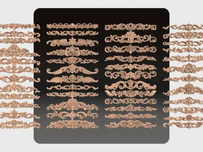 48 Carved decor for cnc 3D model