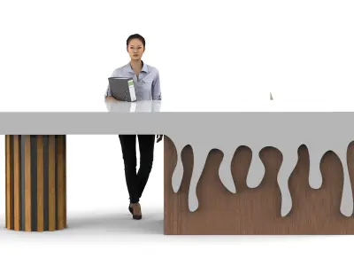 Reception desk 3D model