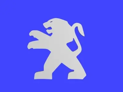 peugeot LOGO 3D model