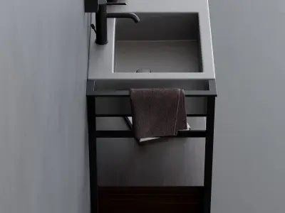 Ceramica Cielo Narciso Mini Washbasin Set 2 3D model