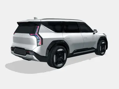Kia EV9 2024 Low-poly 3D model