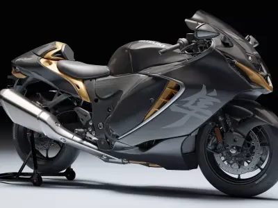 Suzuki Hayabusa 2021 Low-poly 3D model