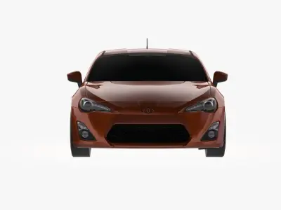 2012 Toyota GT86 Low-poly 3D model