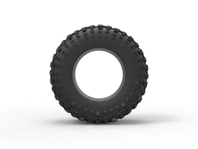 Offroad Tire Scale 1 to 25 3D print model