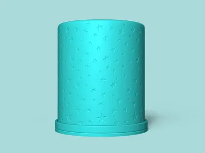 Vase 05 with Plate - Simple Plant Pot - Home Decor 3D print model