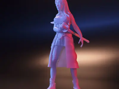 Anime Yuuki Asuna 3D print model