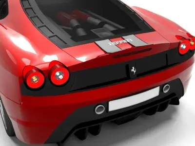 FERRARI F430 SCUDERIA Low-poly 3D model