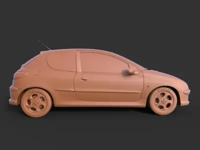 PEUGEOT 206 3D print model