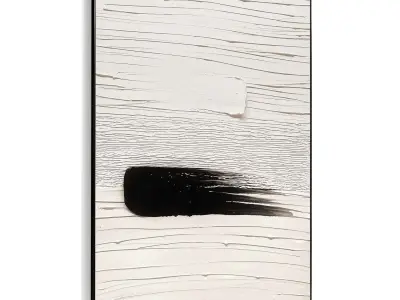 Plaster Two Photo Frame 505 Low-poly 3D model