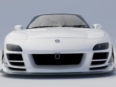 Mazda RX7 Highpoly 3D Model 3D model