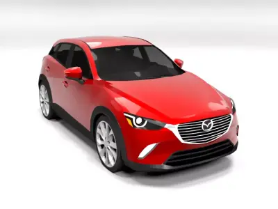 MAZDA CX3 LOWPOLY Low-poly 3D model