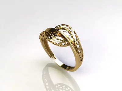 Fancy Womens Rings Plain Rings Ready STL 3DM Models Rings 3D print model 7