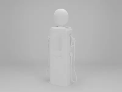 Retro Texaco Gas Pump 3D model