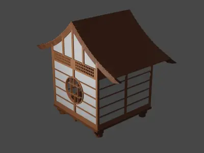 Japanese Building 3D model