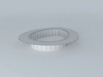 Pool light with circular shape Free 3D model
