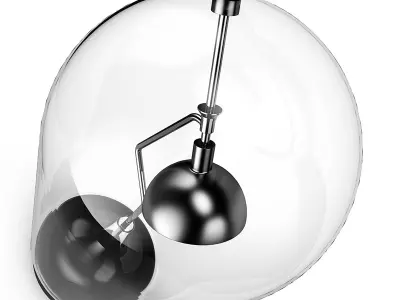 Glass Standing Lamp 3D model