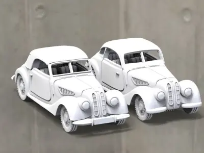 car retro 3D print model