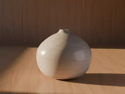 Minimalist Decorative Vase Model PBR FBX OBJ Low-poly 3D model