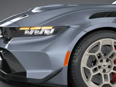 Mustang GTD 2025 LowPoly 3D model