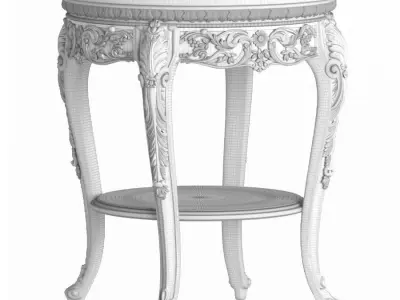  CLASSICAL ROUND SIDE TABLE 3D model
