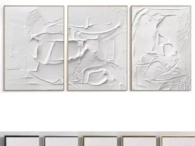 Abstract Painting Set of 3 pieces - No 16 Low-poly 3D model