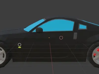 Low Poly Car sports 3D model