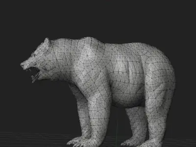 Bear Highpoly grizzly 3D model