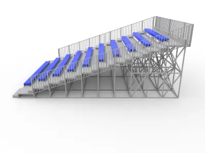 Bleachers 60 3D model