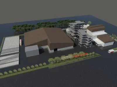 Factory layout -03 3D model