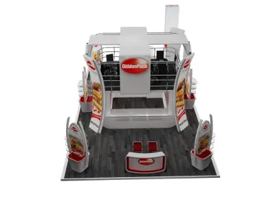 Booth Exhibition Stand a358a  3D model