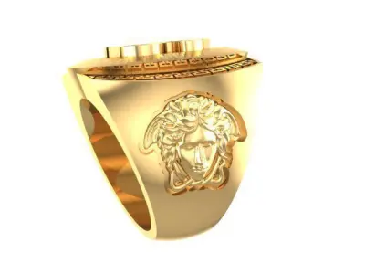 Dollar Ring Gold 3D print model