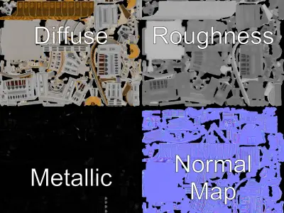 Ornate Mosque Architecture Model Pack Low-poly 3D model