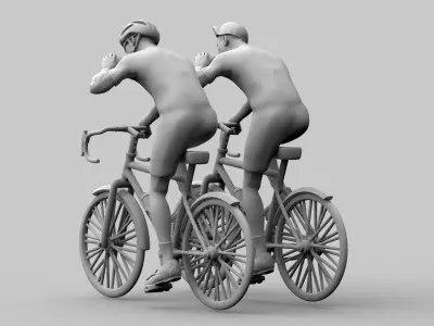 cyclist 3D print model