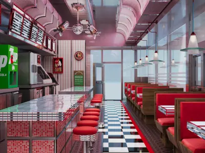 DINER 3D model
