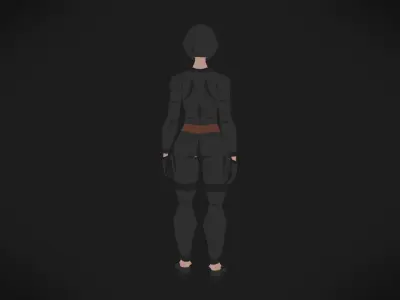 Colorly - Robber Guy - Game Ready - Rigged - Customizable Low-poly 3D model
