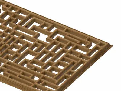 Decorative panel STL 3D model 26