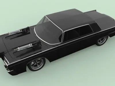 Green Hornet Black Beauty 3D model