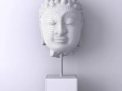 Head of Buddha 2 3D model
