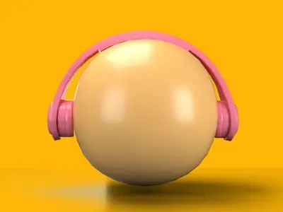 emoji smile Low-poly 3D model