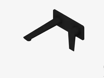 Wall Mixer Set - Luxury - Argile Low-poly 3D model