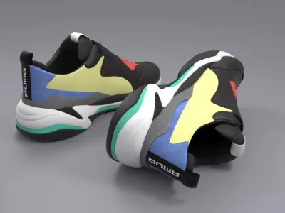 Puma Thunder Spectra - 2018 Brand New Model Low-poly 3D model