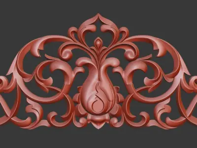 Wooden Ornament 3D print model