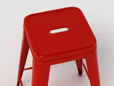 Tolix Bar Stool 3D model