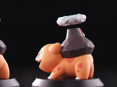 Pokemon - Fire Bulbasaur 3D print model