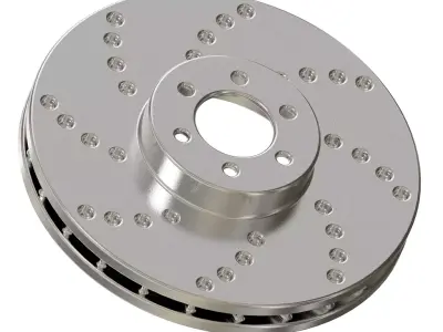 Premium Car Disc Brake 3D print model