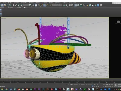 hanging basket flowerpot children 3D print model