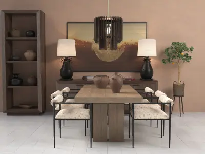 Archmodels vol 274 for c4d - 12 furniture sets 3D model